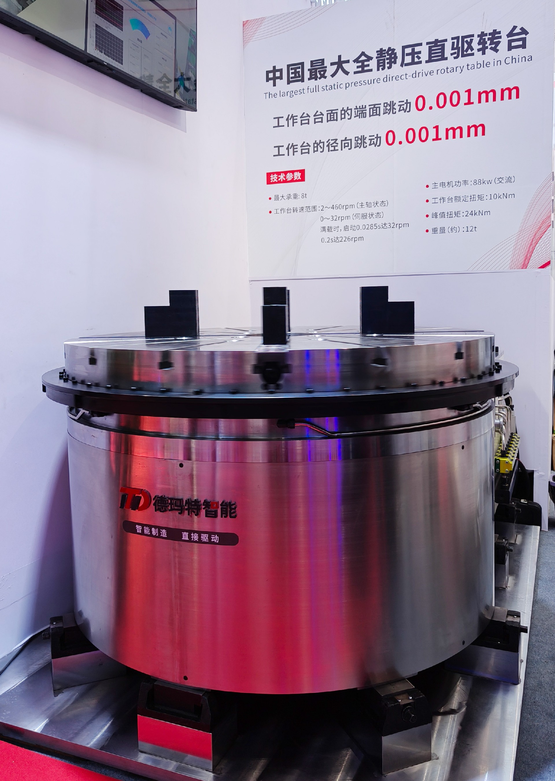 德玛特智能携国内最大全静压直驱转台重磅亮相2025中国国际机床展